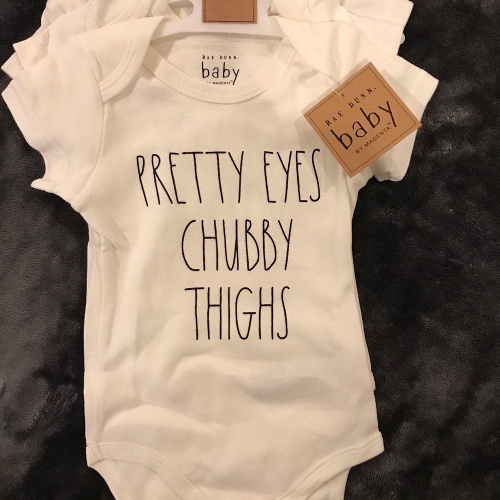 NWT Rae Dunn Baby Onsie - Set of 3 Size 0-3 Month